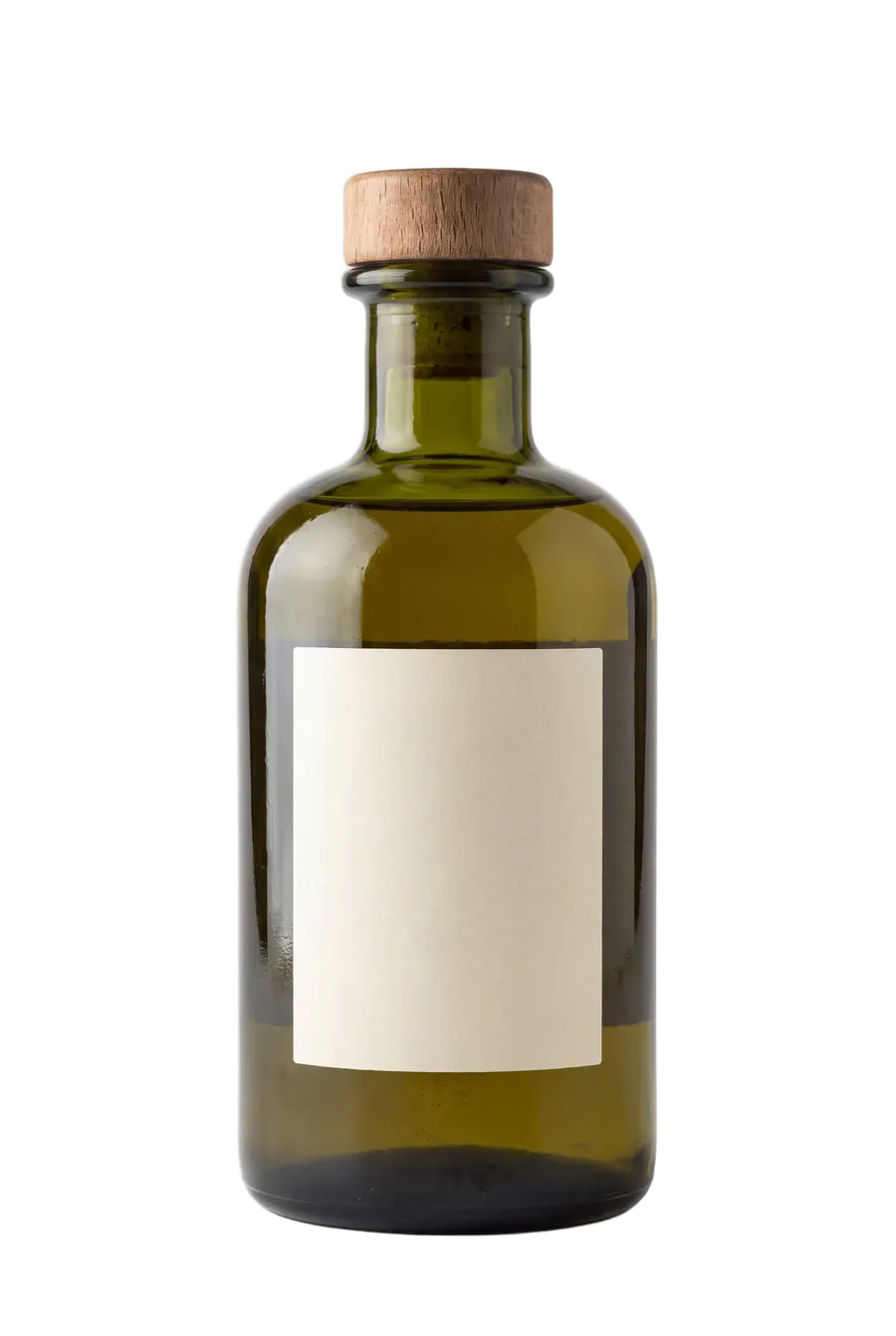 Bottle of YouGróve extra virgin olive oil with a personalized label